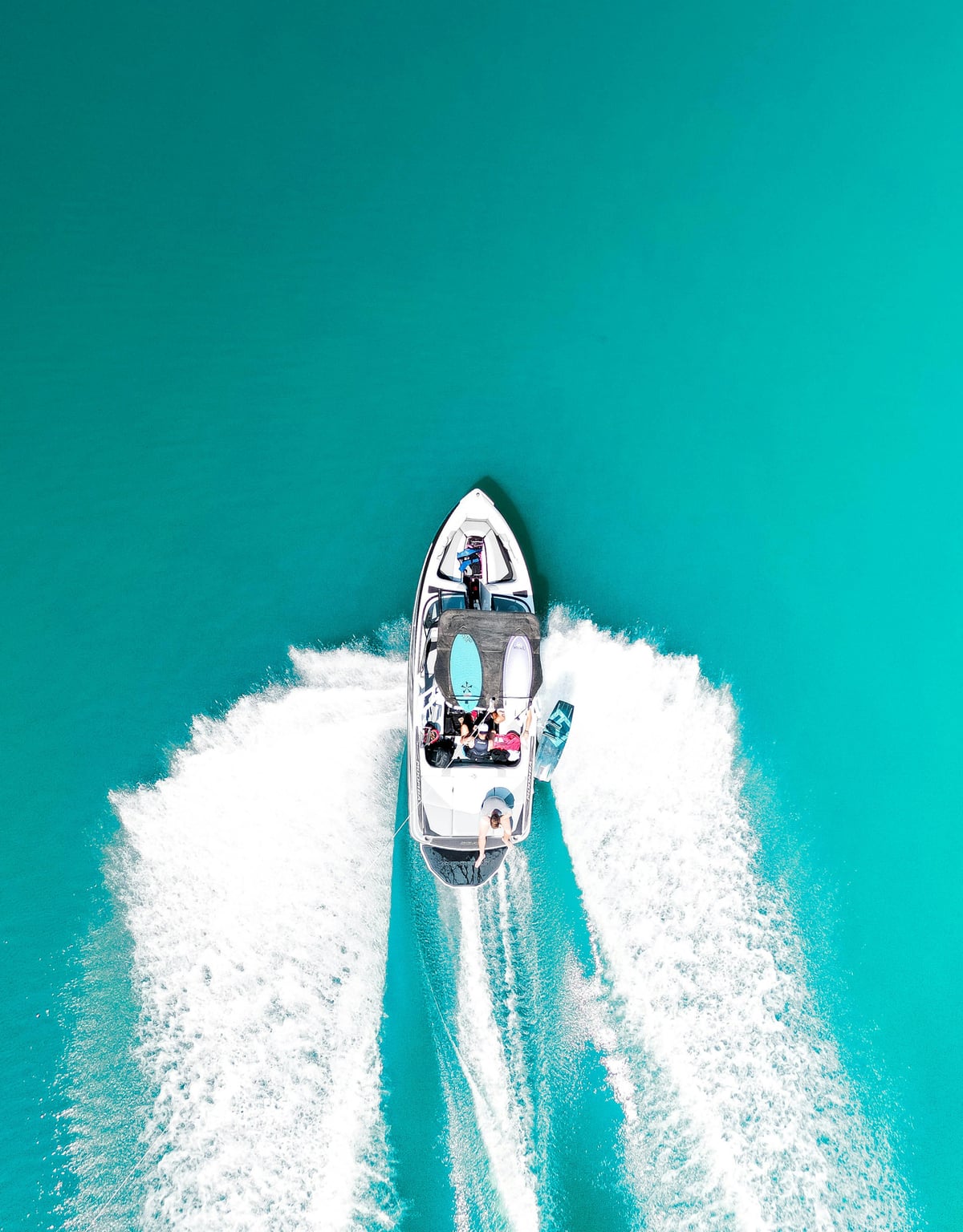 Yacht from above