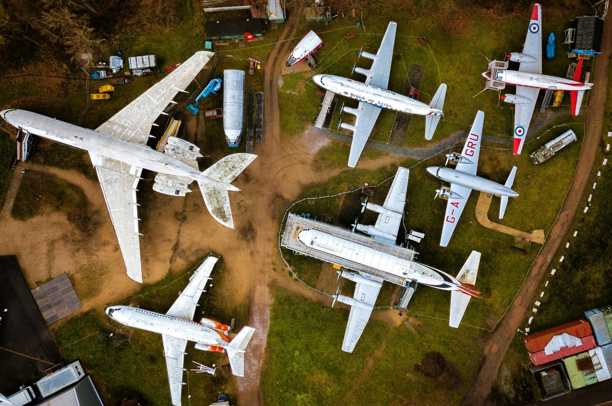 Airport aerial view